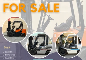 Dijual Forklift Second Merk Doosan Hangcha Nissan